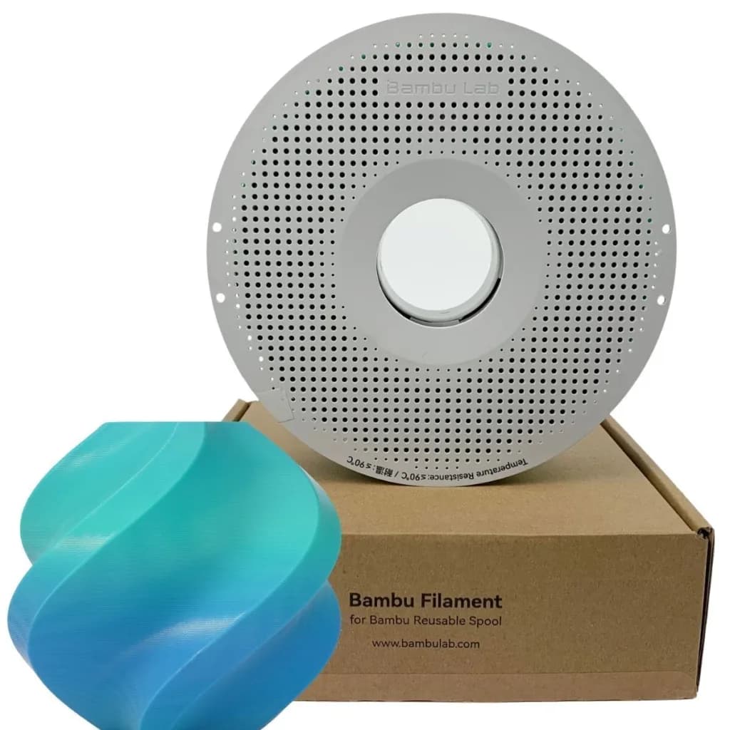 Filamento Bambu Lab PLA Basic Ocean to Meadow 1,75 mm 1 kg — Com carretel