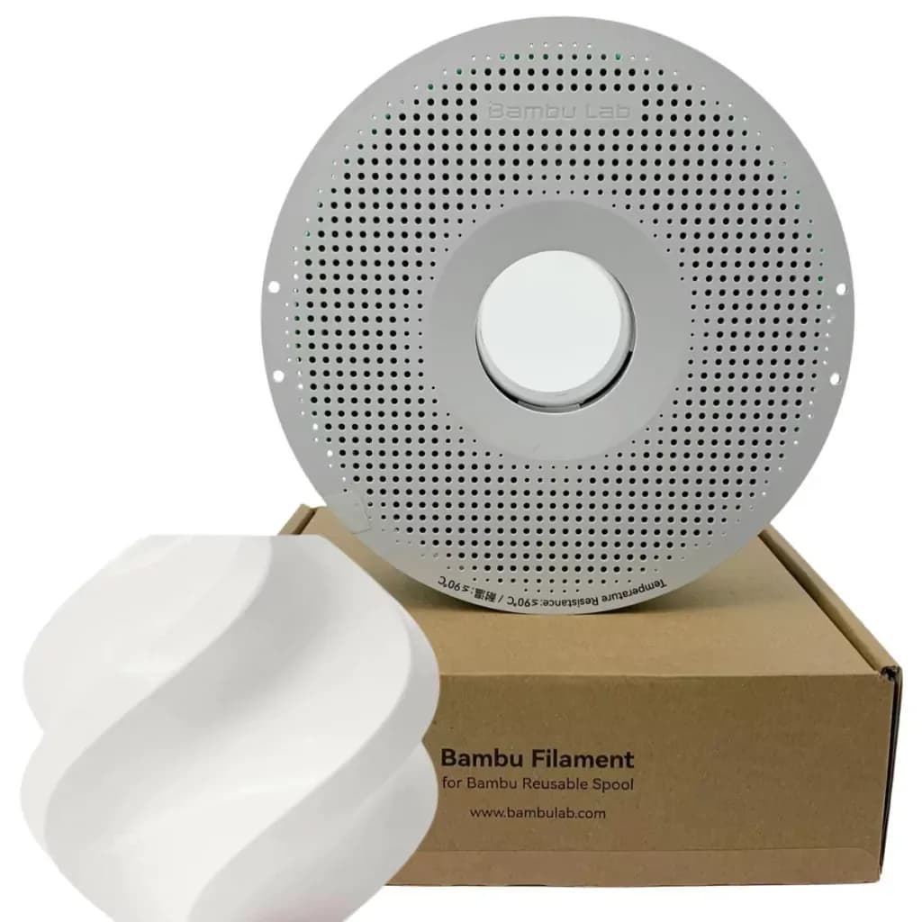 Filamento Bambu Lab PLA Basic Branco 1,75 mm 1 kg — Com carretel