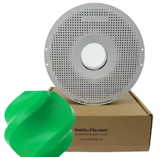 Filamento Bambu Lab PLA Basic Verde 1,75 mm 1 kg — Com carretel