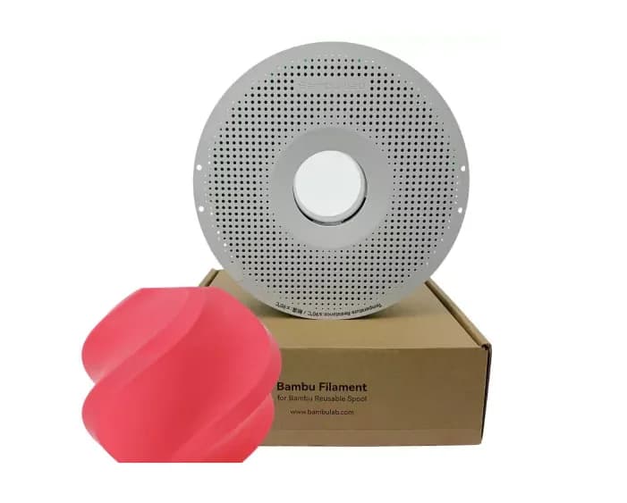Filamento Bambu Lab PLA Basic Rosa (Pink) 1,75 mm 1 kg — Com carretel