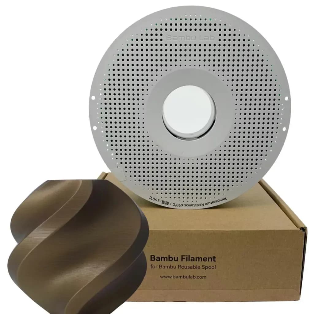 Filamento Bambu Lab PLA Basic Bronze 1,75 mm 1 kg — Com carretel