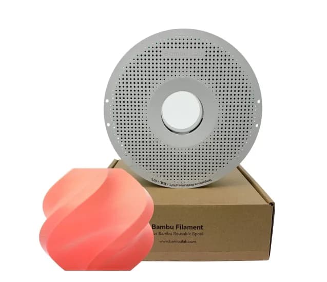Filamento Bambu Lab PLA Basic Rosa Citrus 1,75 mm 1 kg — Com carretel