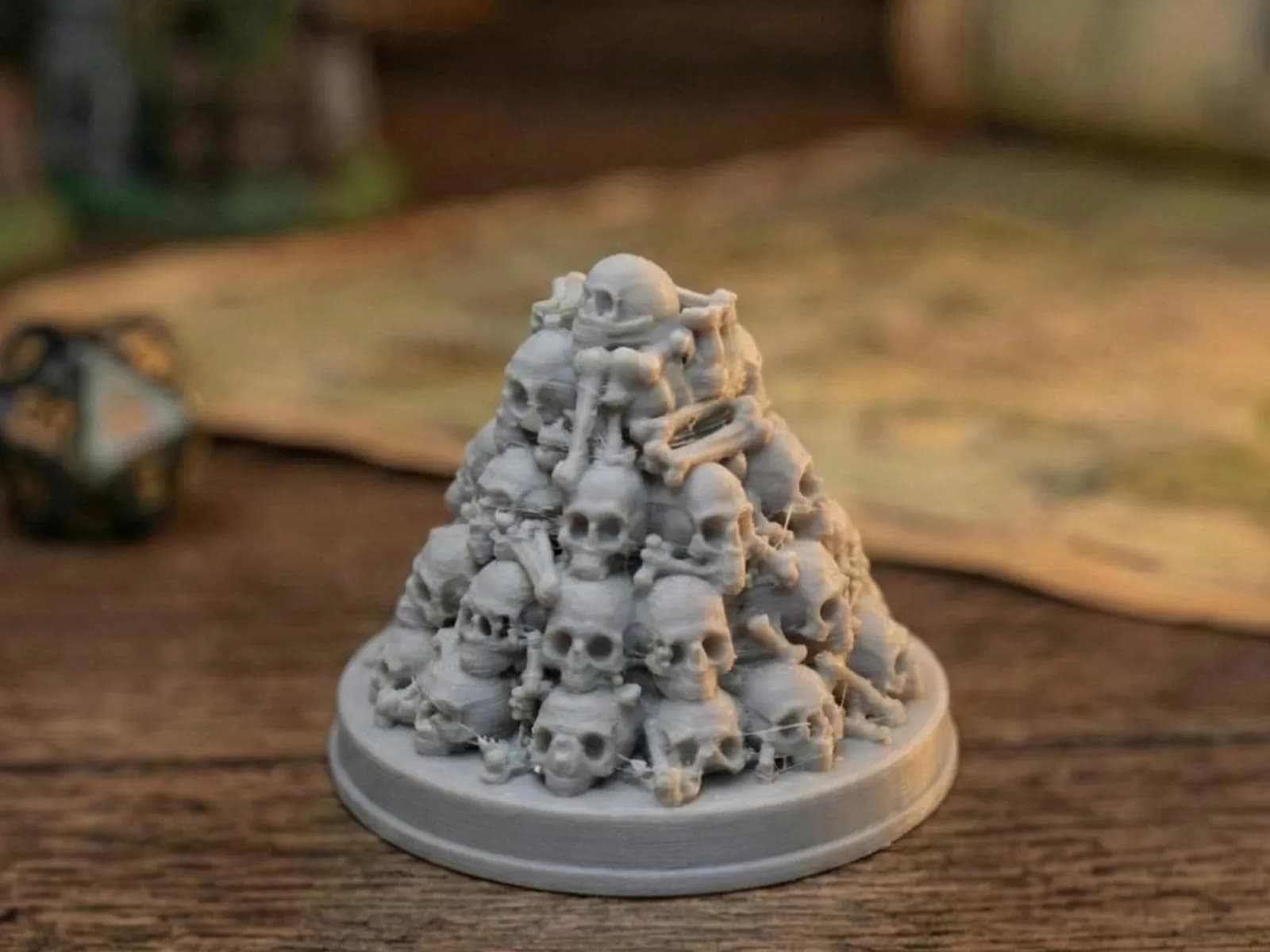 Miniatura Pilha de Caveiras Impressão 3D