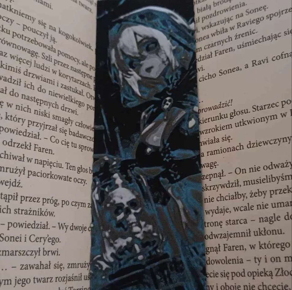 Marcador de Página Anime Personagem Impressão 3D
