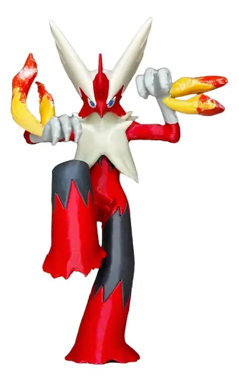 Boneco: Mega Blaziken Pokémon 11cm - 3d Colecionável Geek