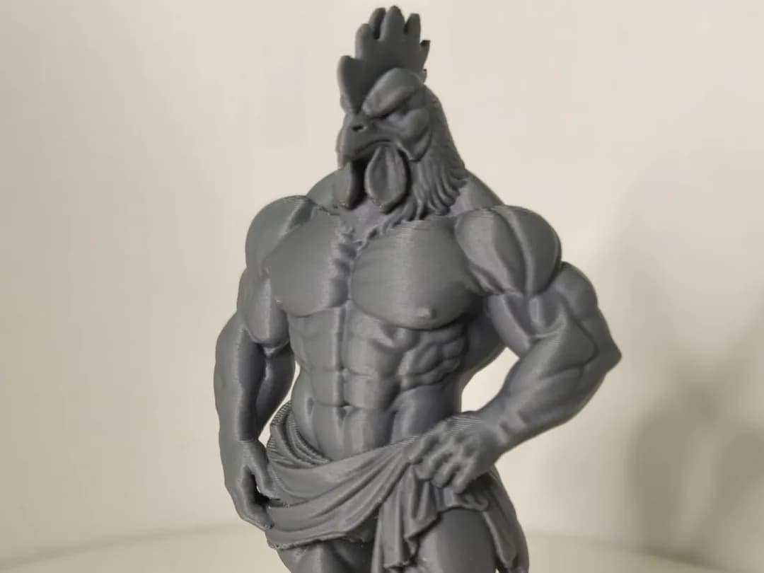 Estatueta Galo Musculoso Estilo Grego Impressão 3D