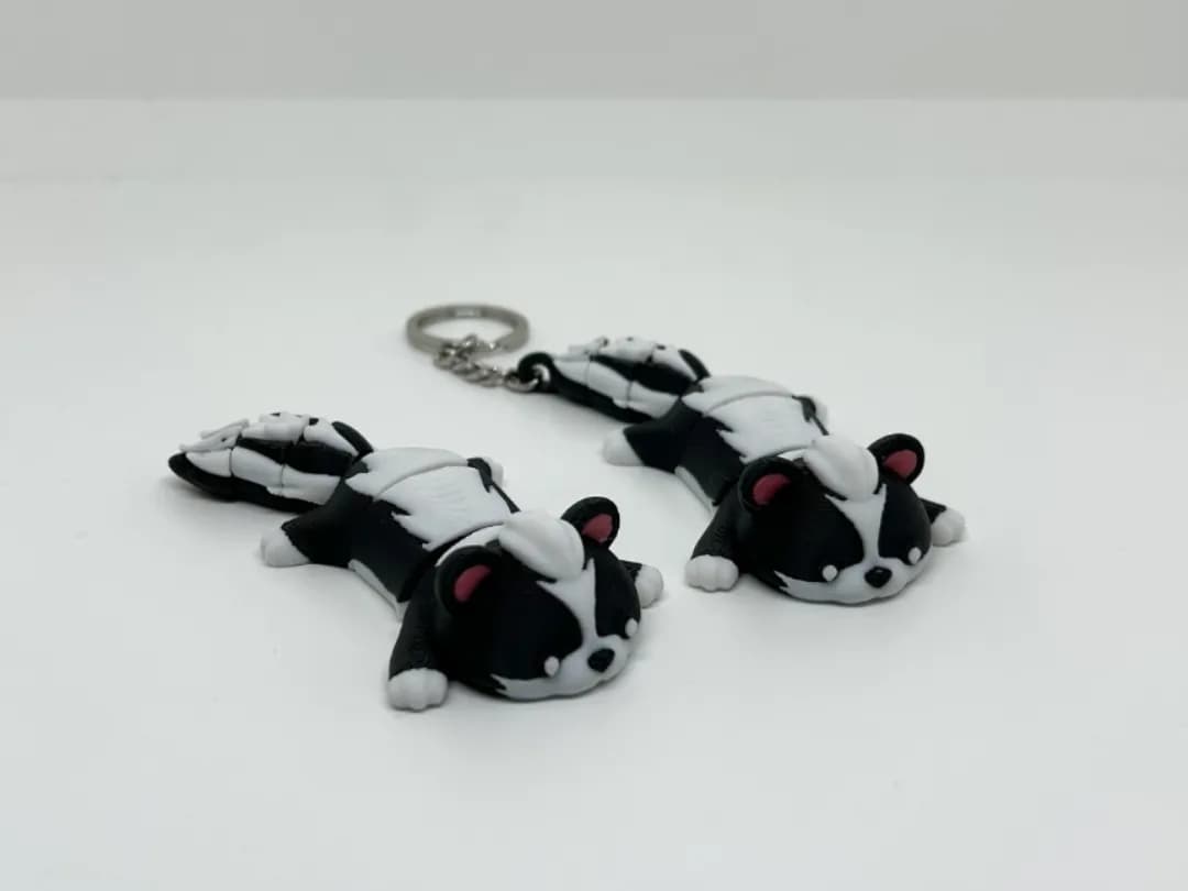 Chaveiro Flexível Gambá 10 cm Impressão 3D