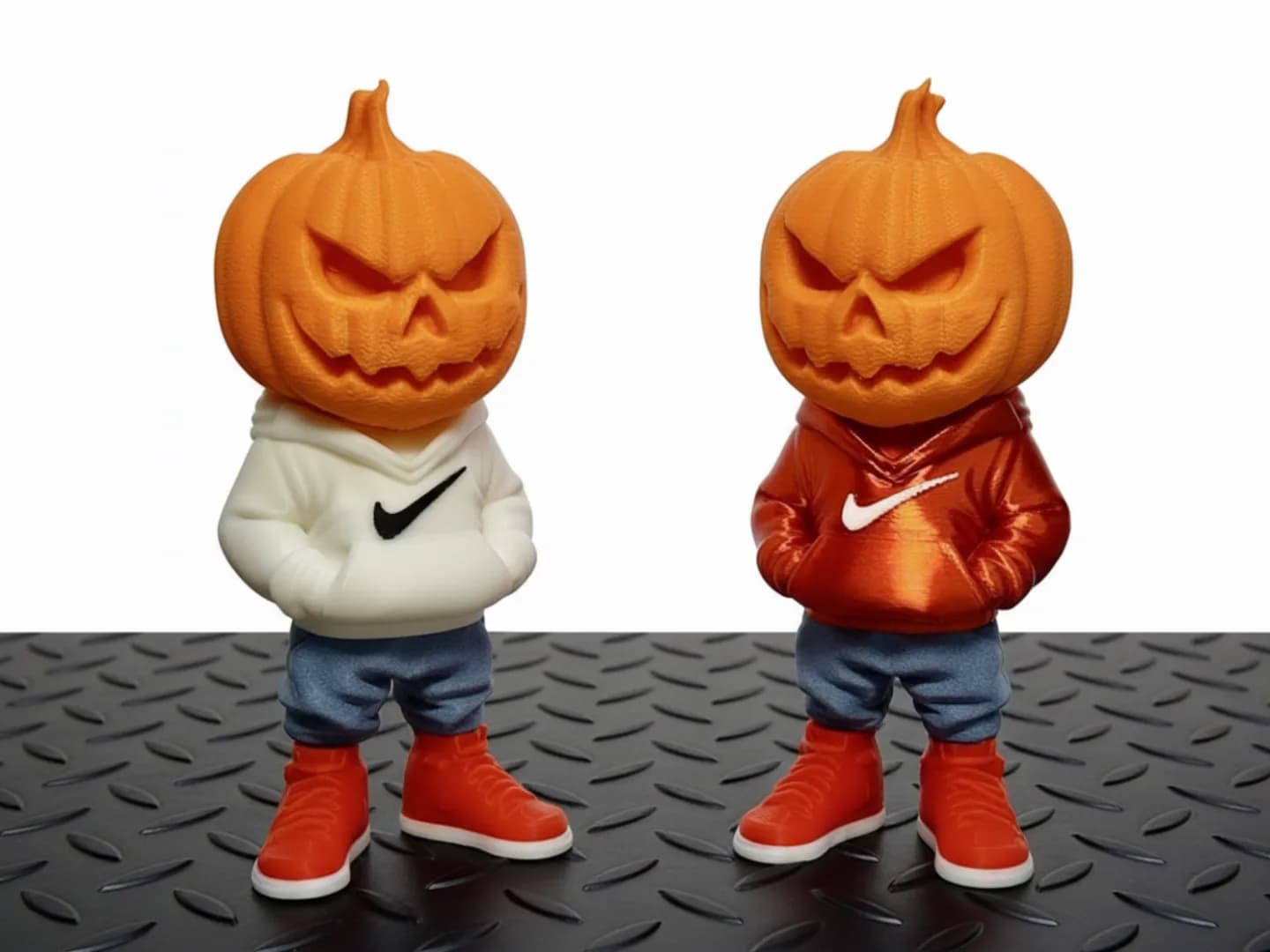 Boneco Cabeça de Abóbora de Moletom Impressão 3D