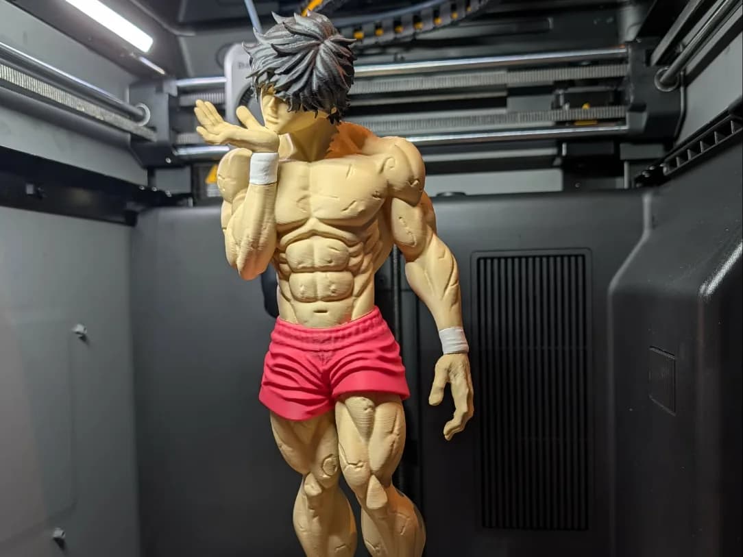 Estatueta Baki Hanma Aquecimento 31 cm Impressão 3D