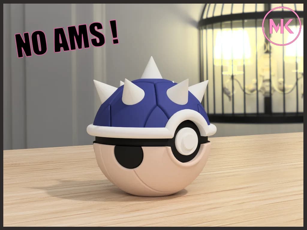 Esfera Decorativa Casco Azul com Espinhos Super Mario