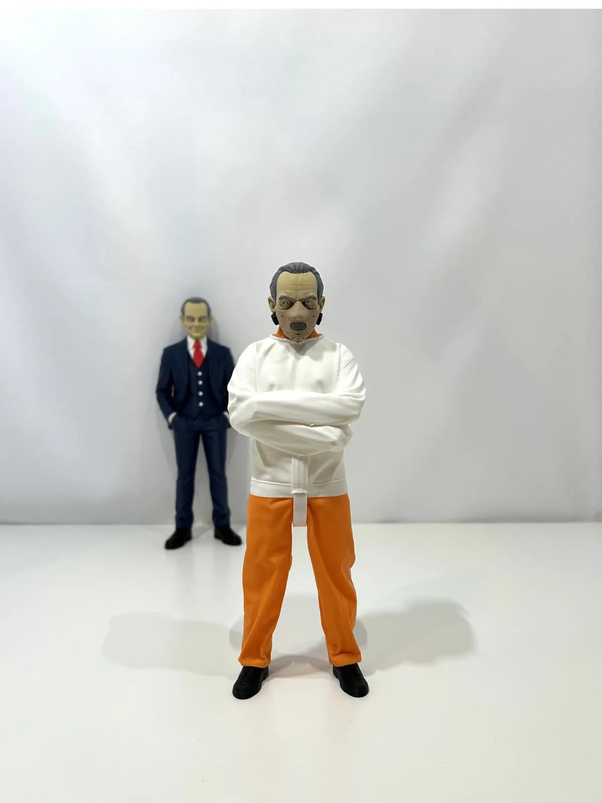 Estatueta Hannibal Lecter Realista 20 cm Impressão 3D