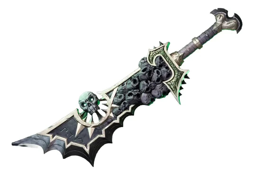 Espada Grão-senhor Ashbringer Corrompida World Of Warcraft Preto E Verde