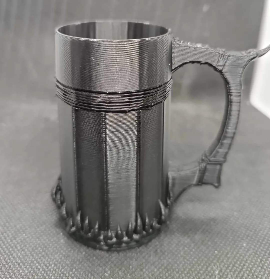 Caneca Dentes de Dragão Fantasia Impressão 3D