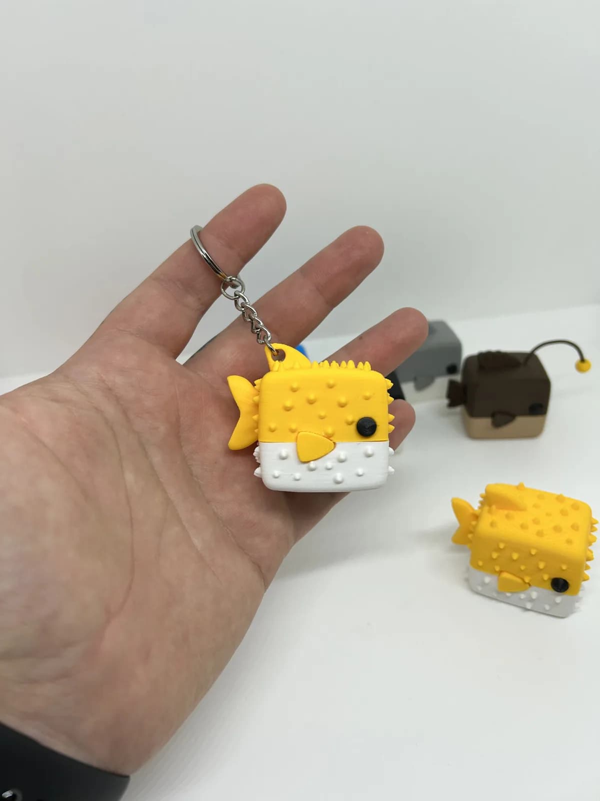 Miniatura Baiacu Cúbico 4,5 cm Impressão 3D