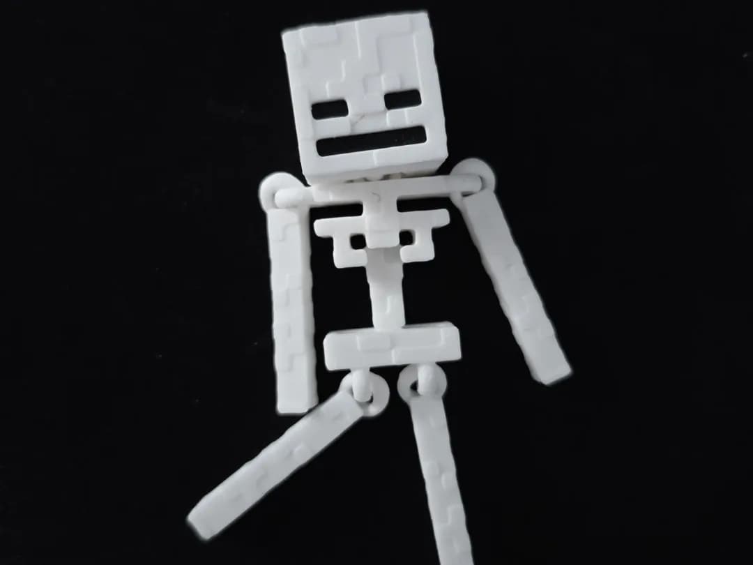 Esqueleto Articulado Pixelado Impressão 3D