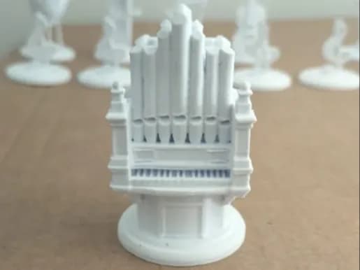 Peça de Xadrez Temática Órgão de Tubos Impressão 3D