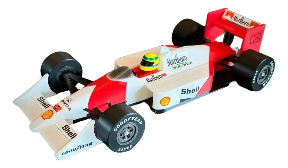 Carro Mclaren Mp4/4 F1 1988 Ayrton Senna Escala 1:14 - 3d