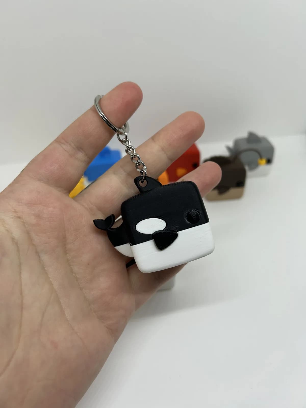 Miniatura Orca Cúbica 4,5 cm Impressão 3D