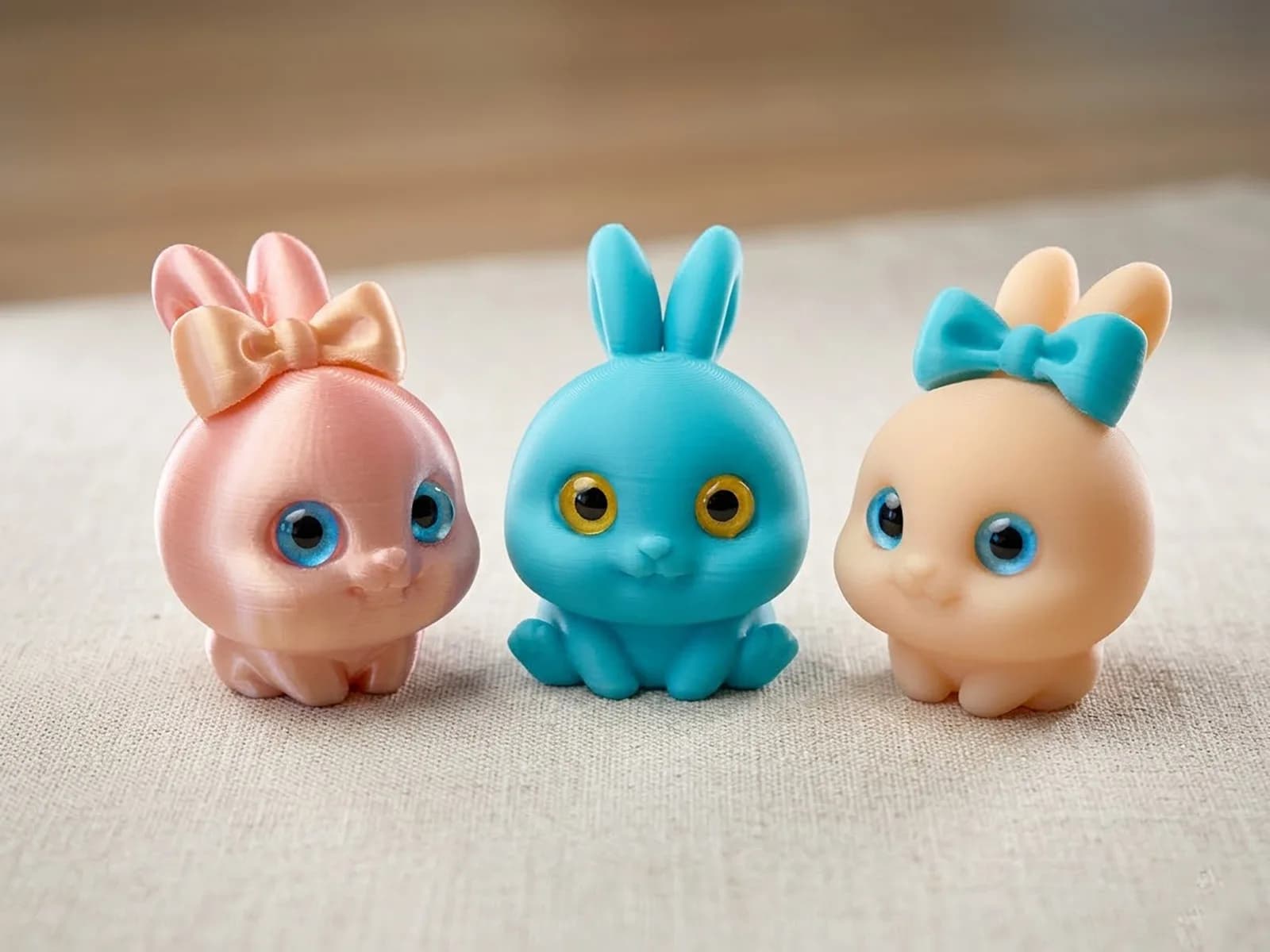 Coelhinhos de Páscoa Fofos Impressão 3D