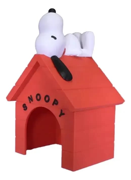 Boneco: Snoopy Na Casinha 30cm Colecionável - 3d