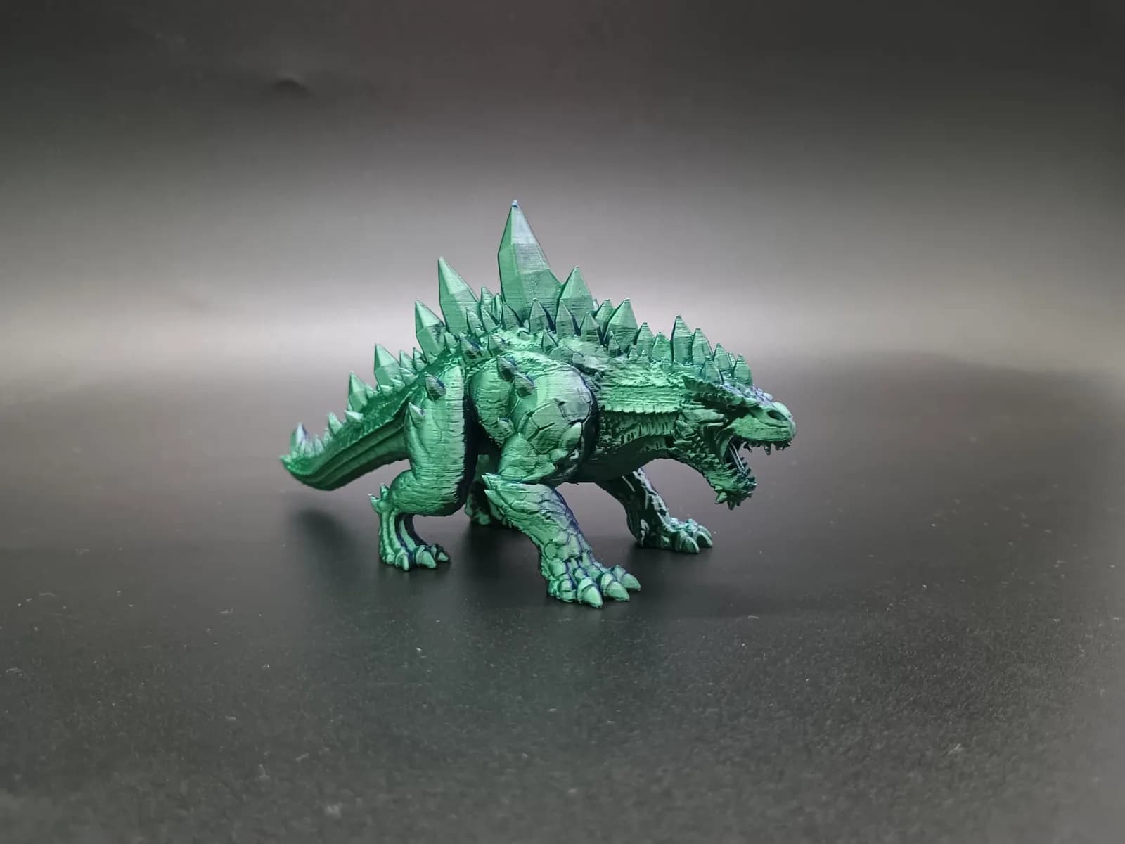 Miniatura Dragão Esmeralda de Cristal Impressão 3D