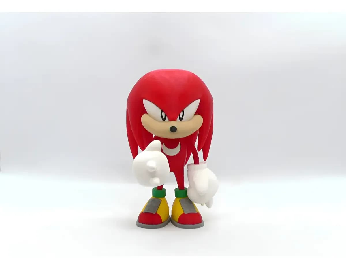 Boneco: Knuckles Filme Sonic 17cm - 3d