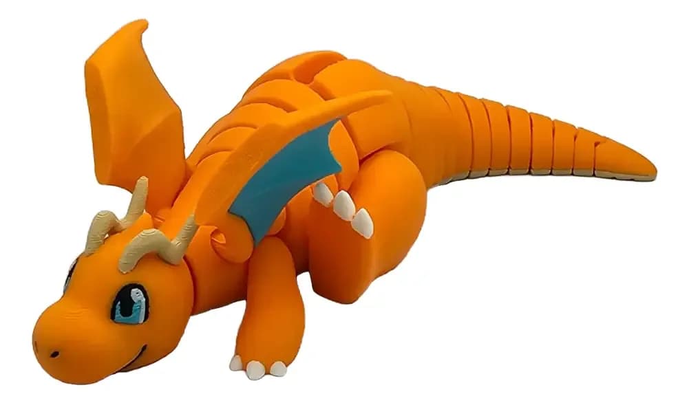 Boneco Dragonite 3d Articulado 6x17x4cm Pokémon
