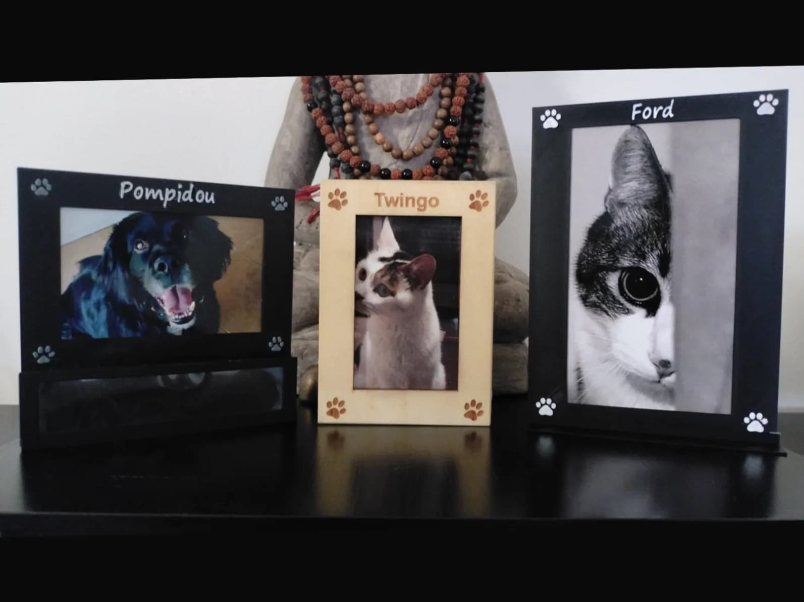Porta-Retrato Pet com Patinhas Impressão 3D
