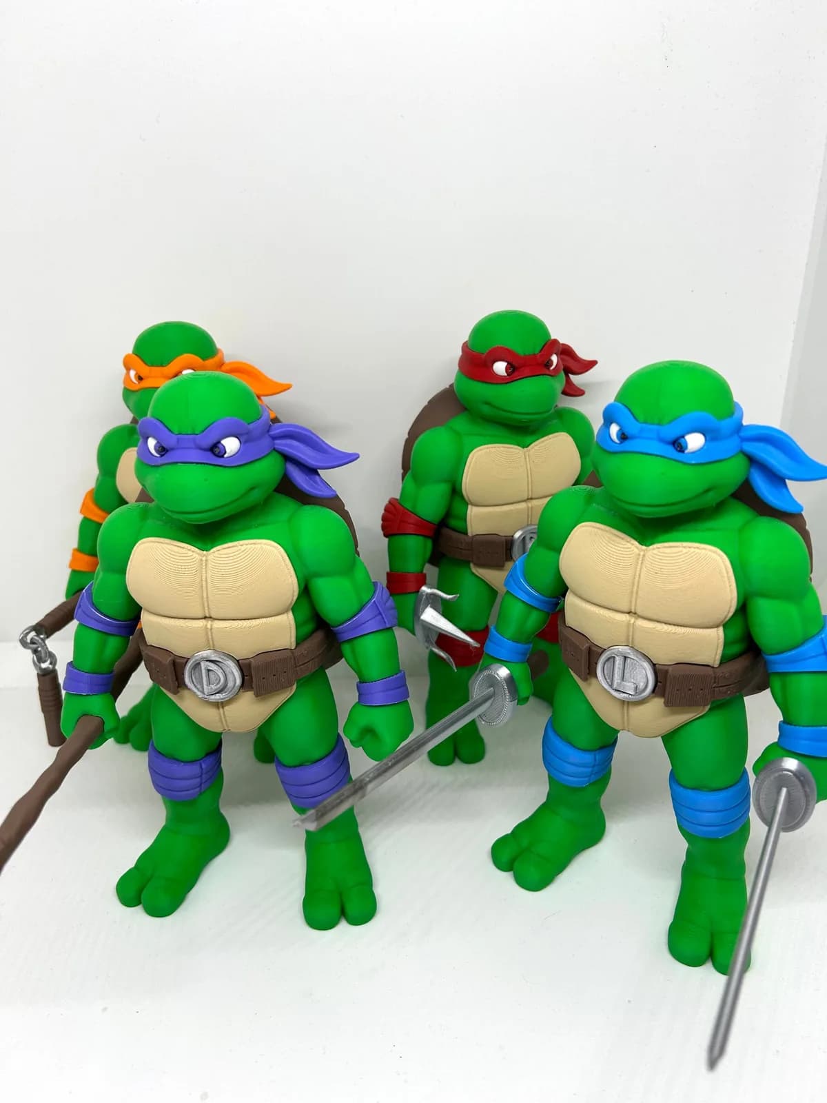 Estatueta Tartaruga Michelangelo 19 cm Impressão 3D
