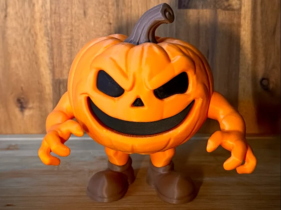 Estatueta Senhor Abóbora 15 cm Impressão 3D