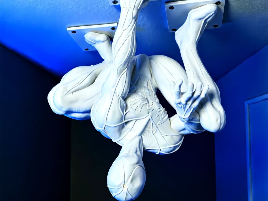 Escultura de Parede Aranha Simbionte 32 cm Impressão 3D