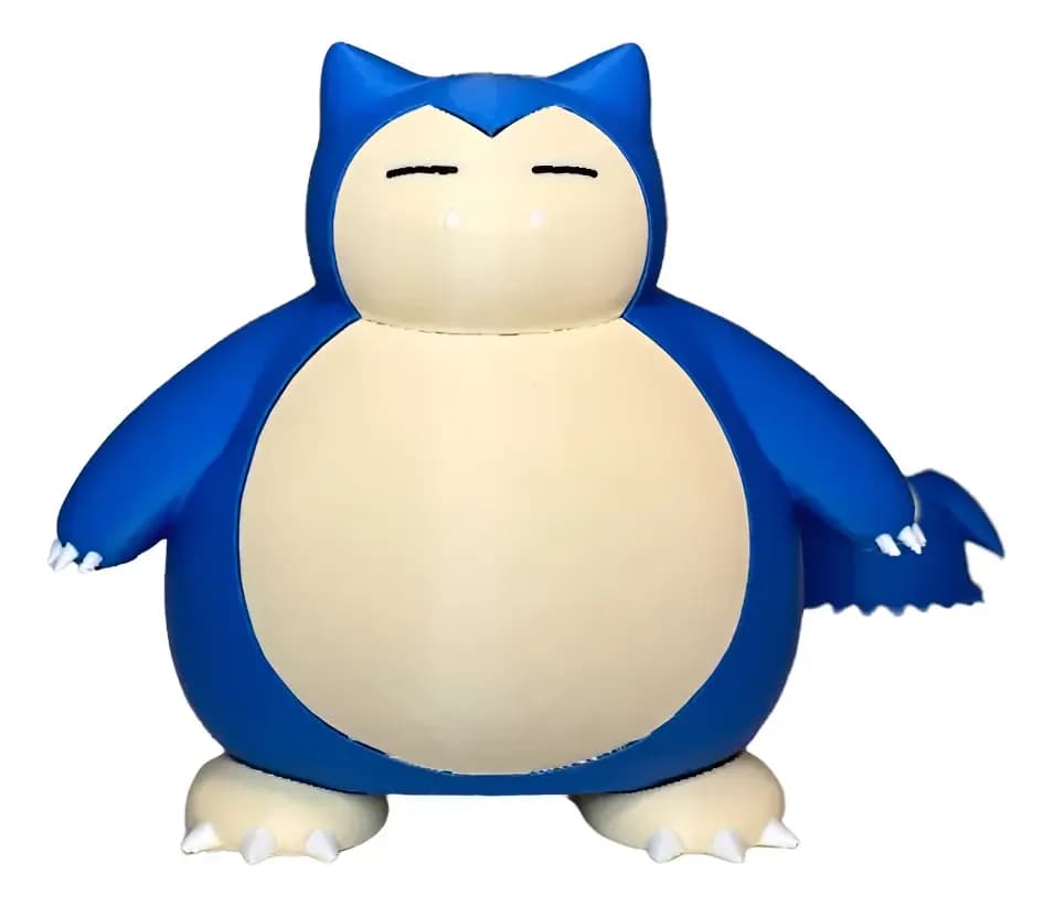 Boneco Snorlax 3d 13cm Pokémon Colecionável Geek