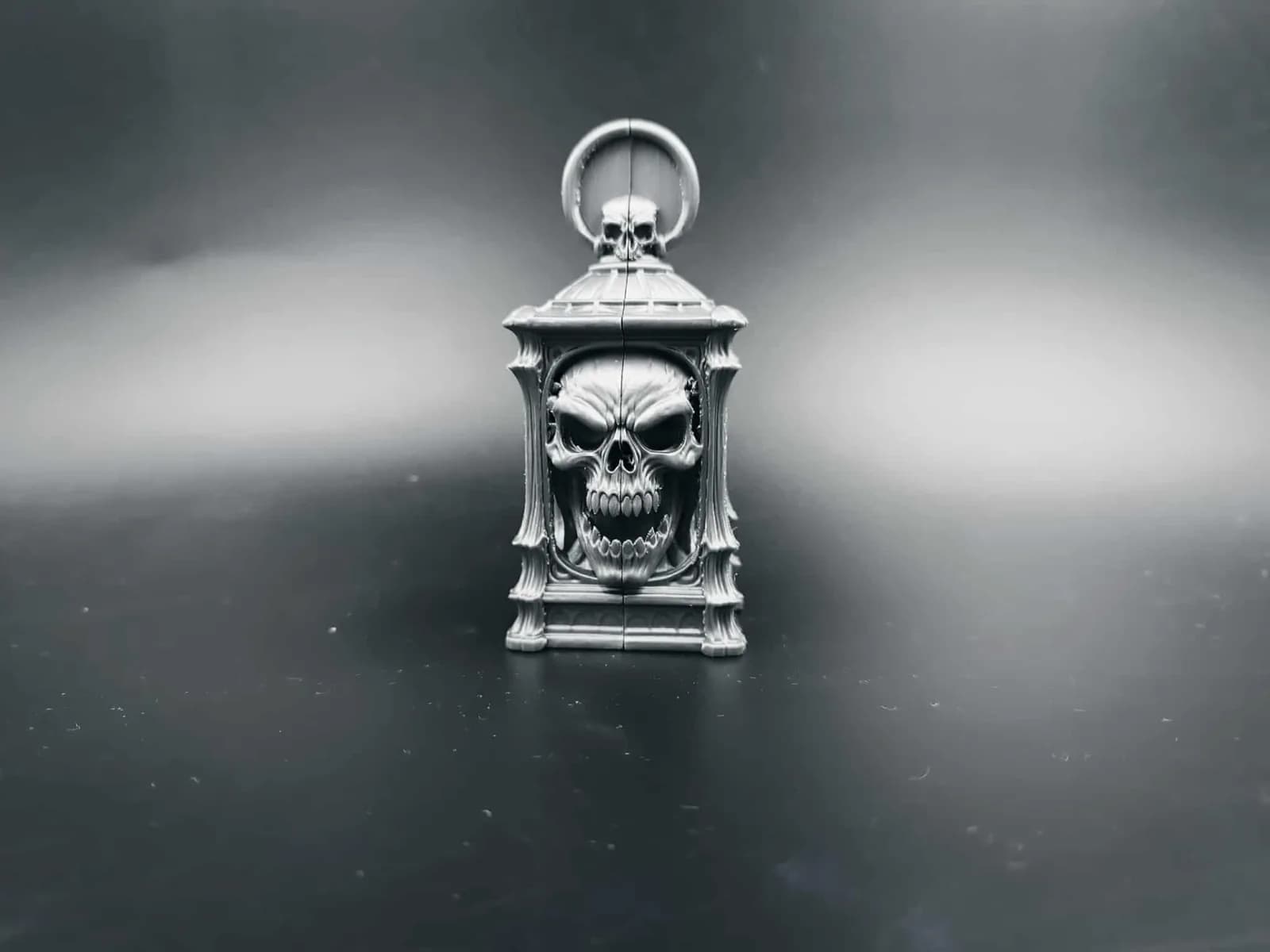 Lanterna Decorativa Caveira Halloween Impressão 3D