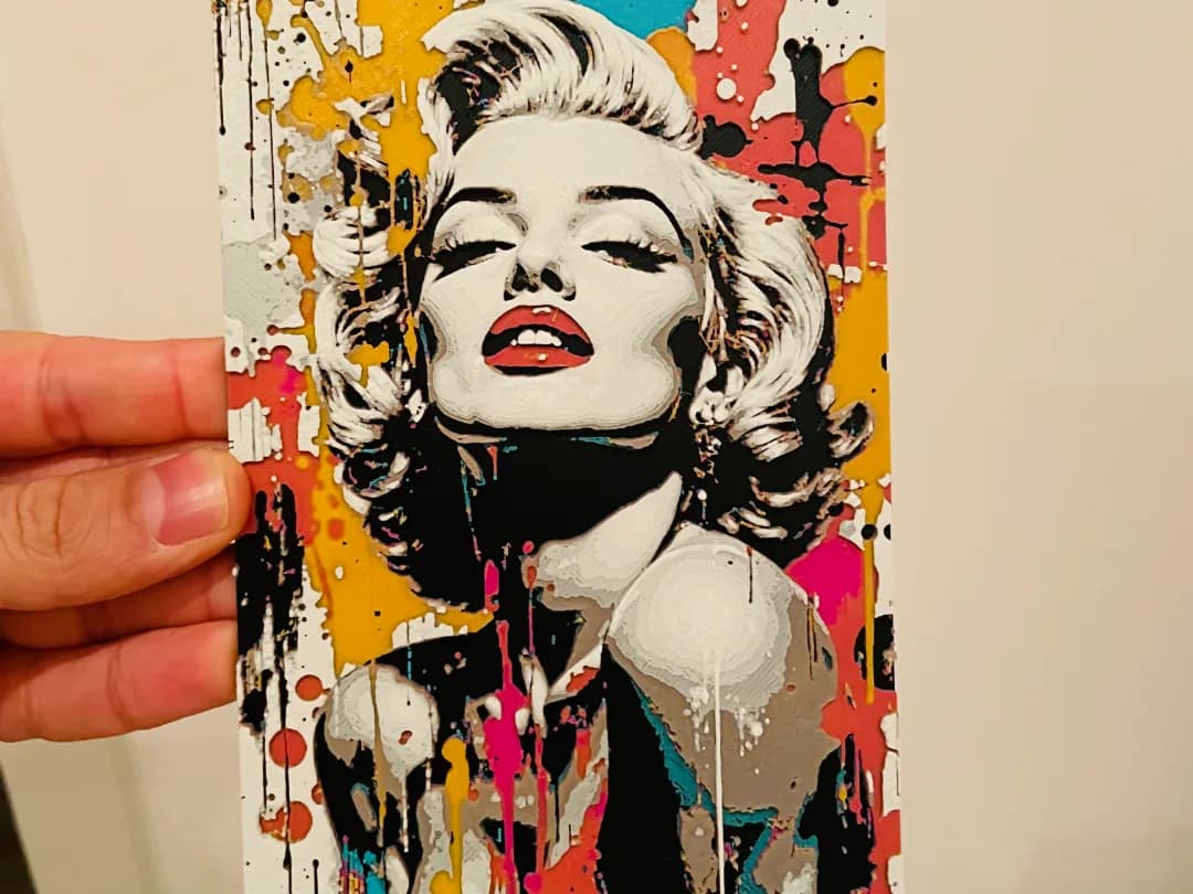 Quadro Pop Art Diva Loira Clássica Impressão 3D