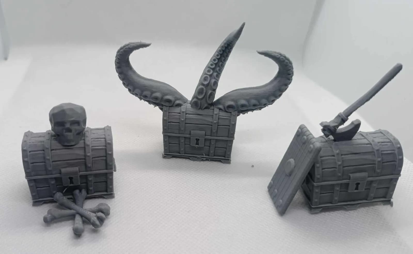 Miniaturas Baús de Tesouro para RPG Impressão 3D