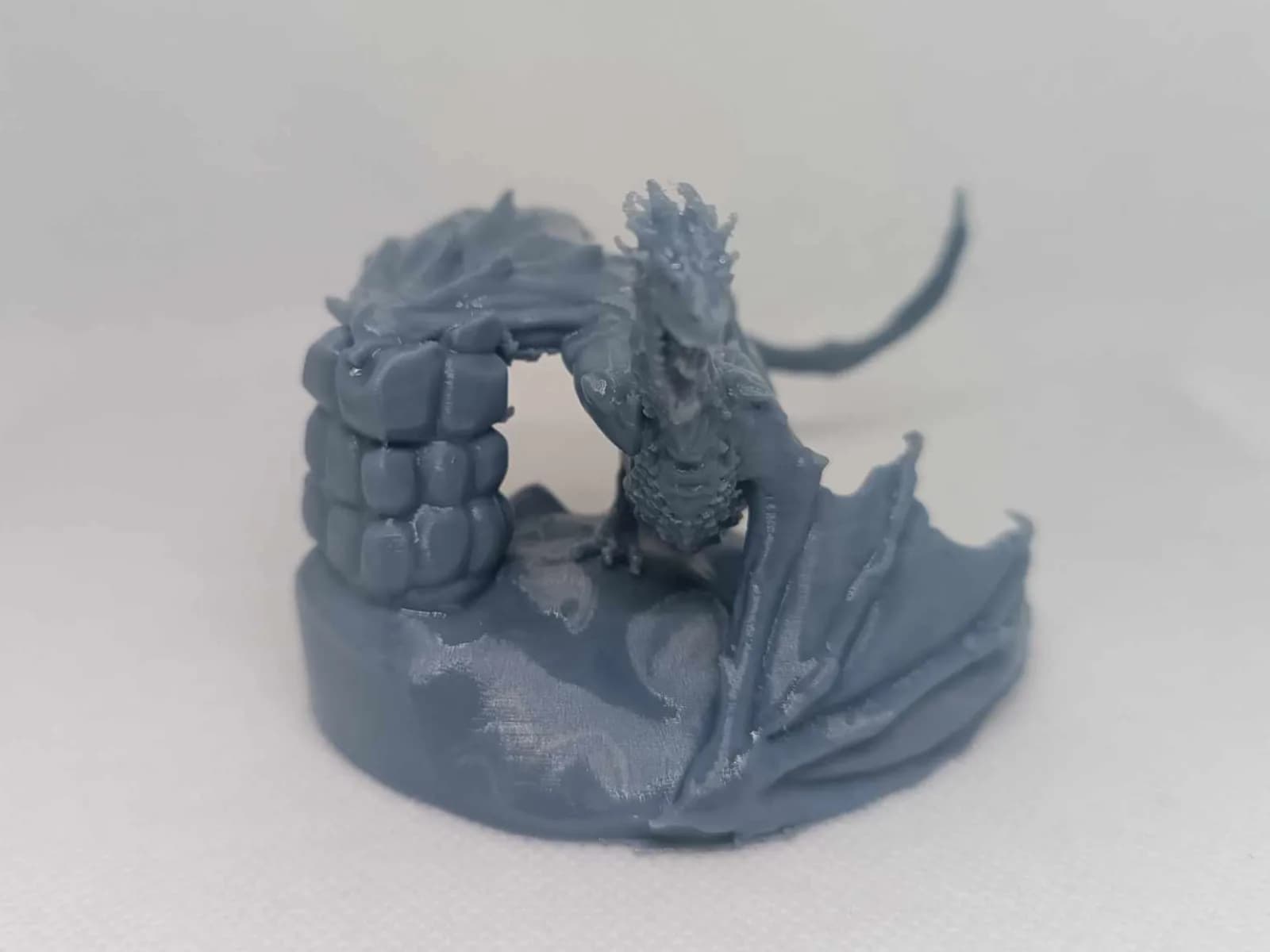 Miniatura Dragão Serpe para RPG Impressão 3D