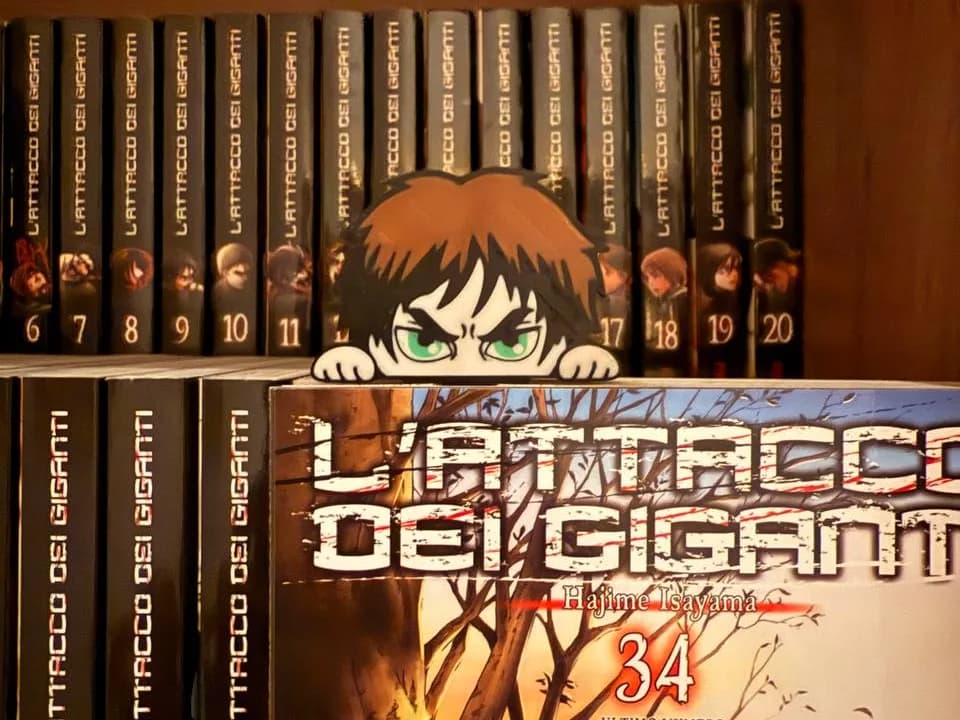 Marcador de Página Eren Chibi Impressão 3D