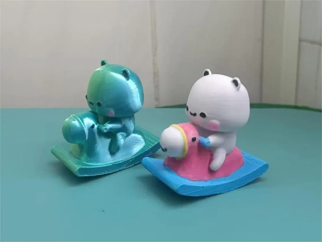 Ursinho no Cavalinho de Balanço Impressão 3D