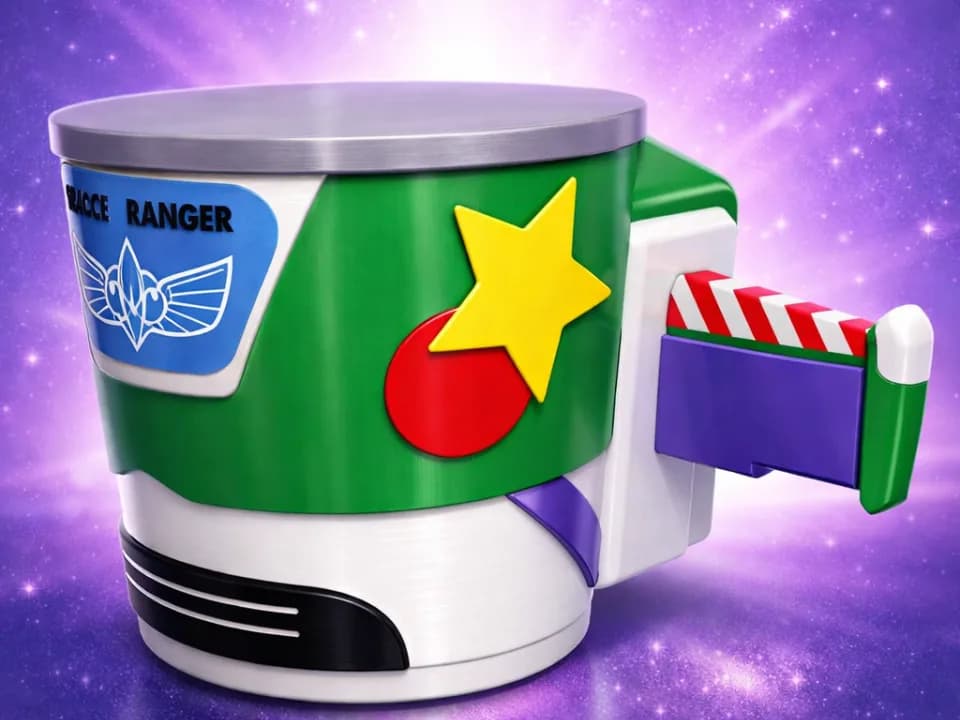Balde de Pipoca Patrulheiro Espacial Impressão 3D