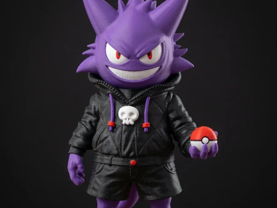 Boneco Gengar Pokémon Urbano Streetwear