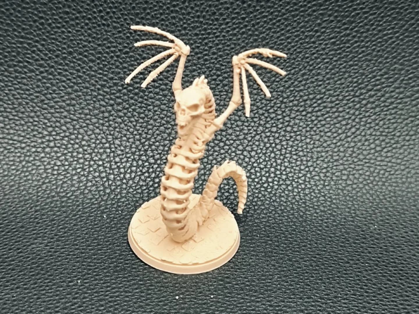 Miniatura Dragão Serpente Esquelético RPG Impressão 3D