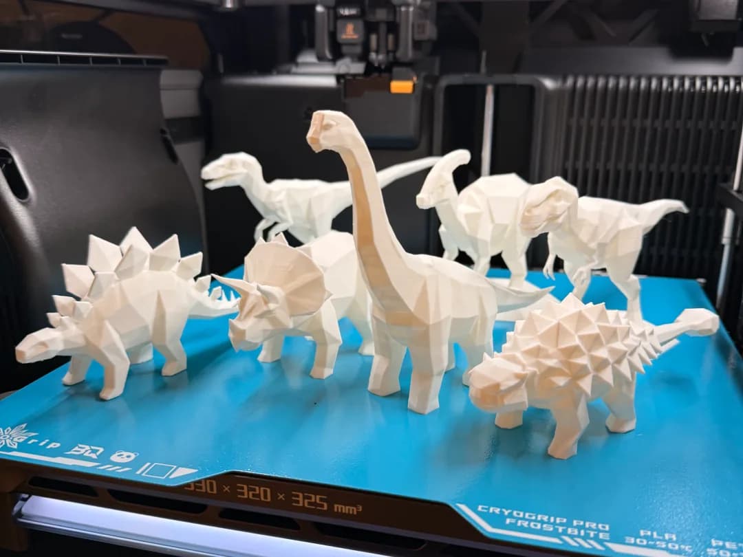Kit Dinossauros Low Poly Impressão 3D