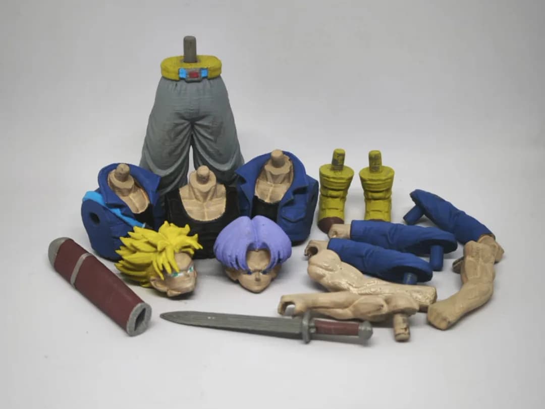 Boneco Modular Trunks com Espada Impressão 3D