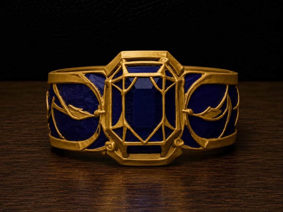 Anel Fantasia das Profundezas Impressão 3D