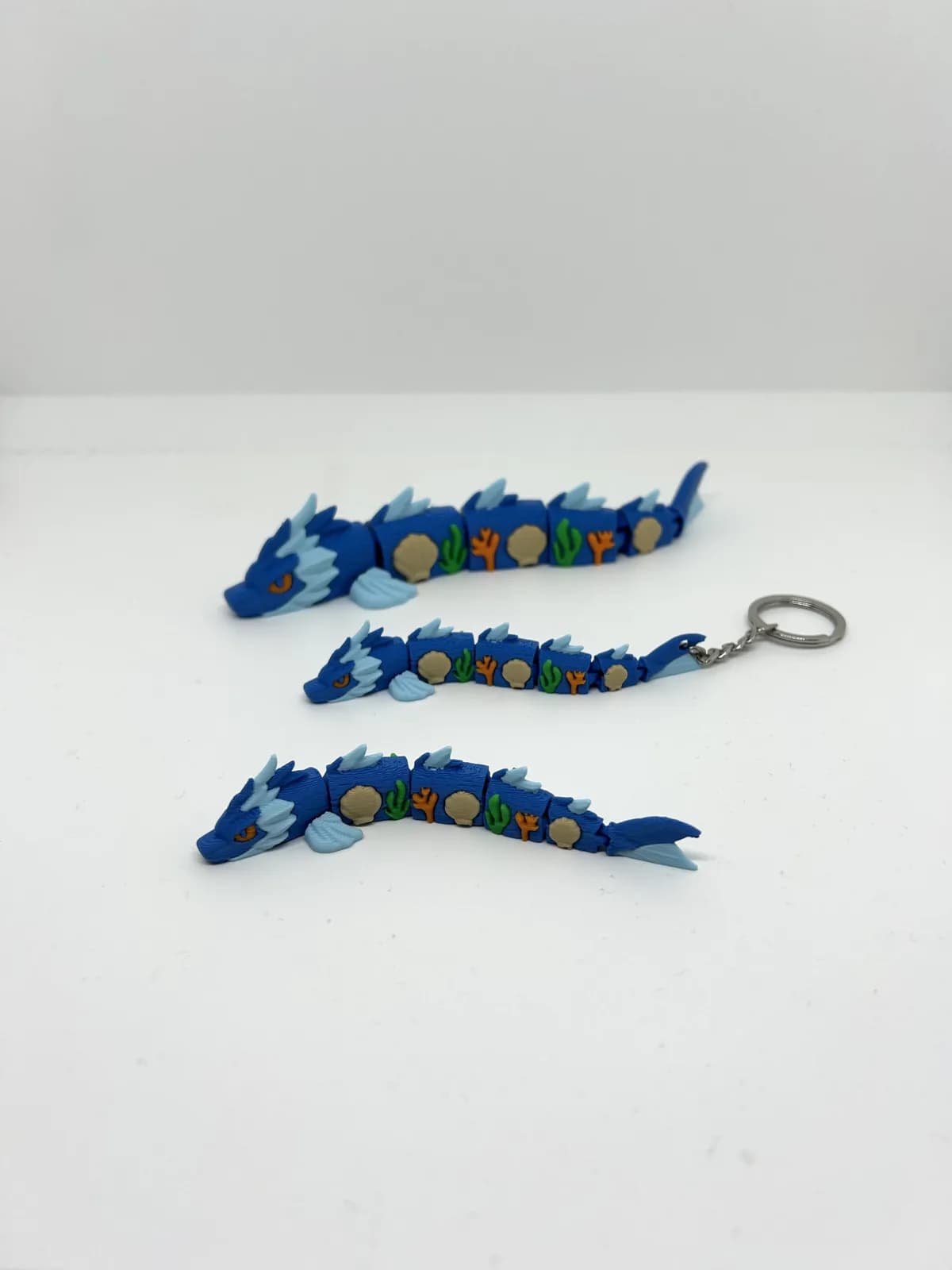 Dragão Marinho Articulado 17 cm Impressão 3D