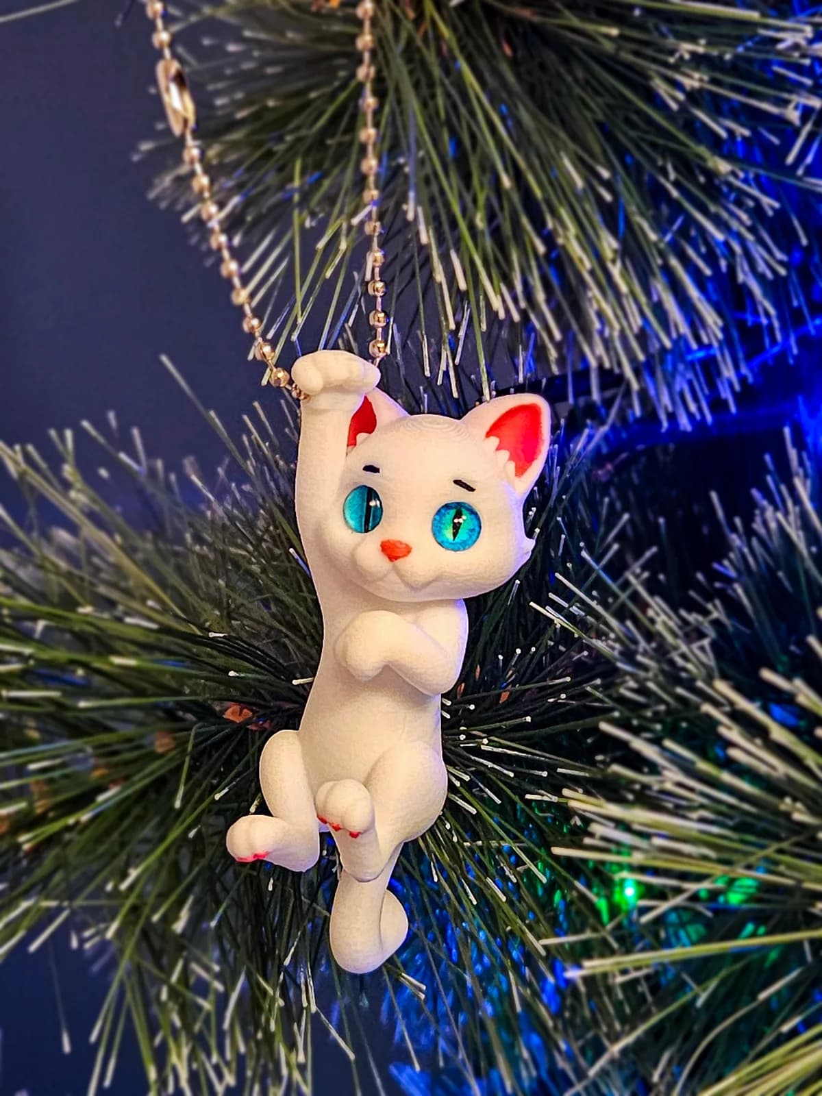 Enfeite Gatinho Pendurado Impressão 3D