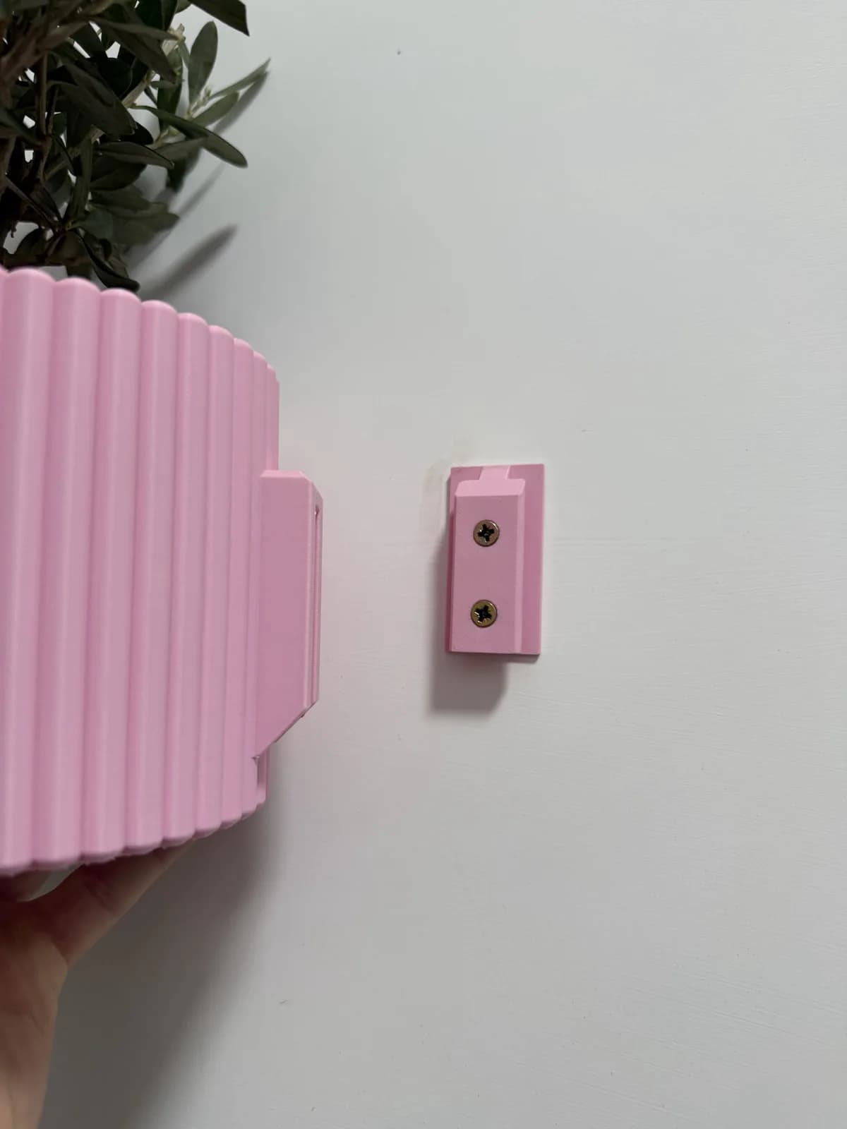 Vaso de Parede Canelado Moderno Impressão 3D