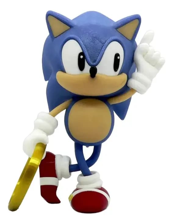 Boneco: Sonic 15cm Colecionável - 3d