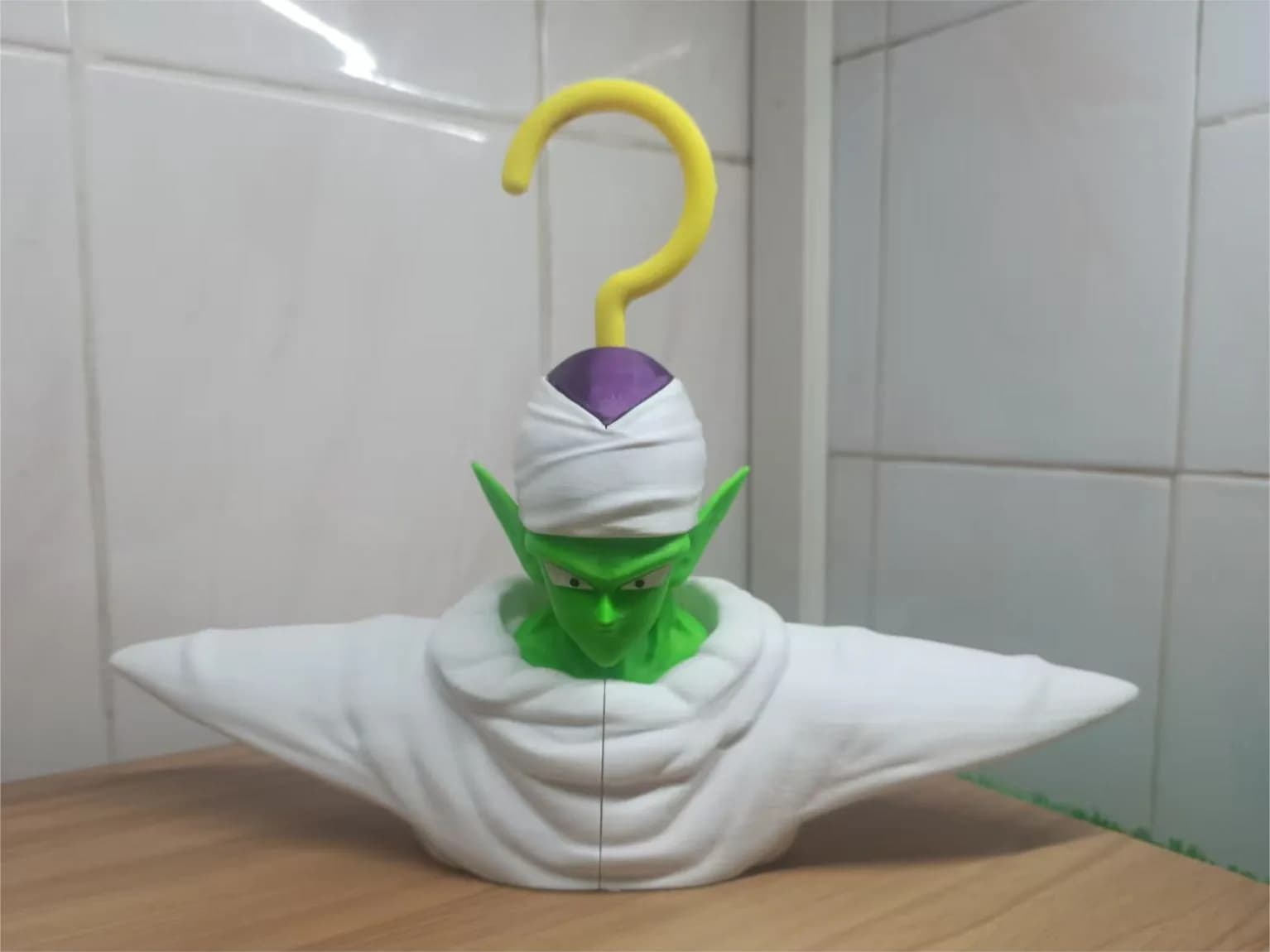 Cabide Piccolo Guerreiro Verde de Turbante Impressão 3D