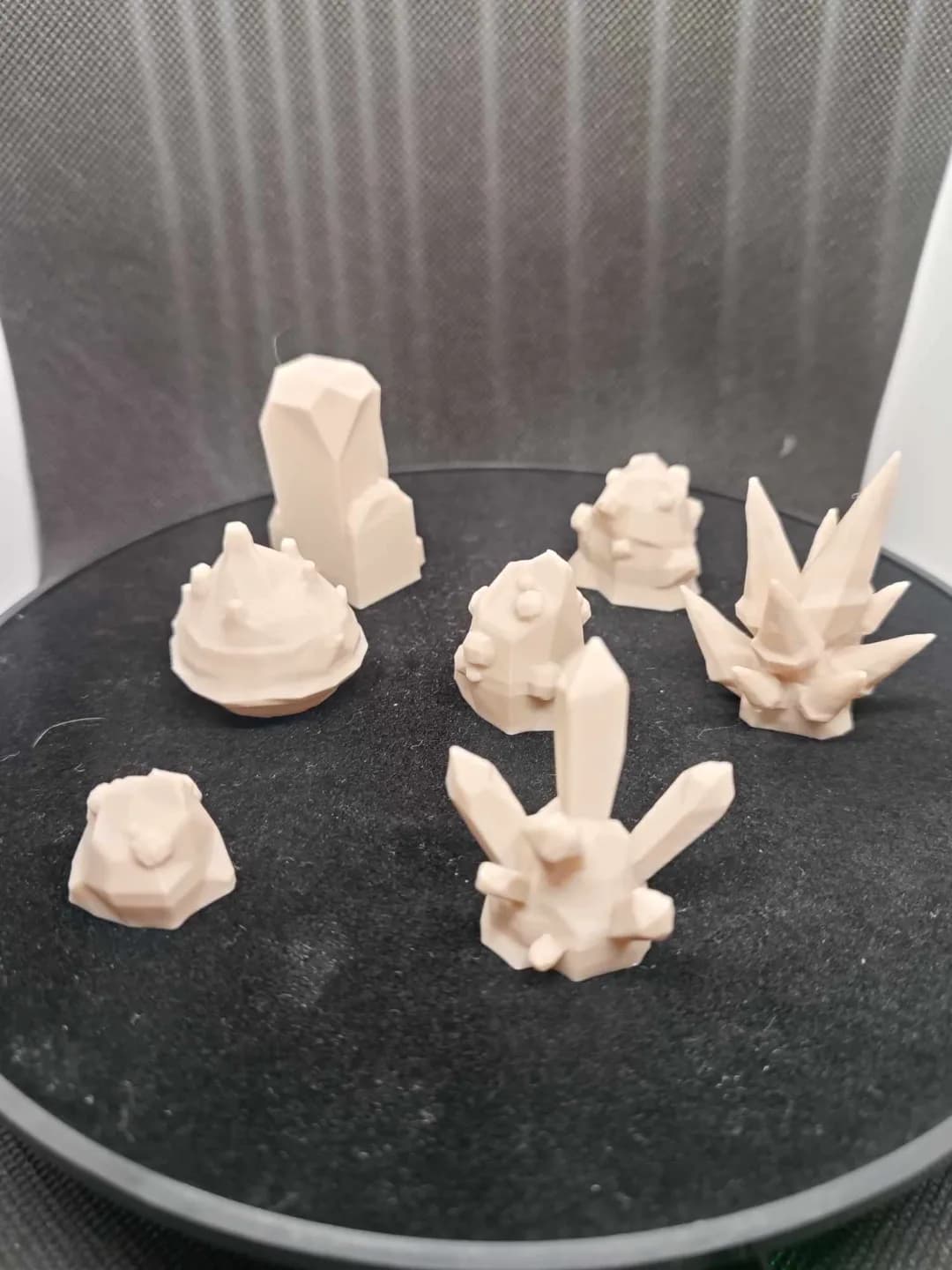 Kit Cristais e Rochas Cenário para RPG Impressão 3D
